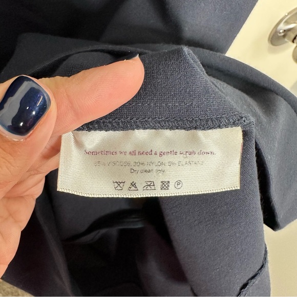 MM Lafleur Lydia Twist Strap Sheath Dress in Navy Blue - Picture 4 of 9